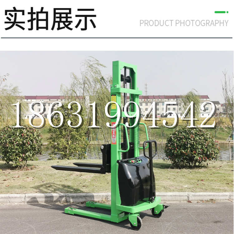 商水县电动叉车堆高车液压铲车电瓶1吨2吨站驾步行式小型全自动叉车